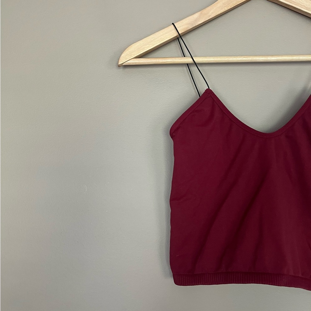 {Free People Intimately} Skinny Strap Seamless Brami Cropped Cami - Womens XS/S - Picture 2 of 7